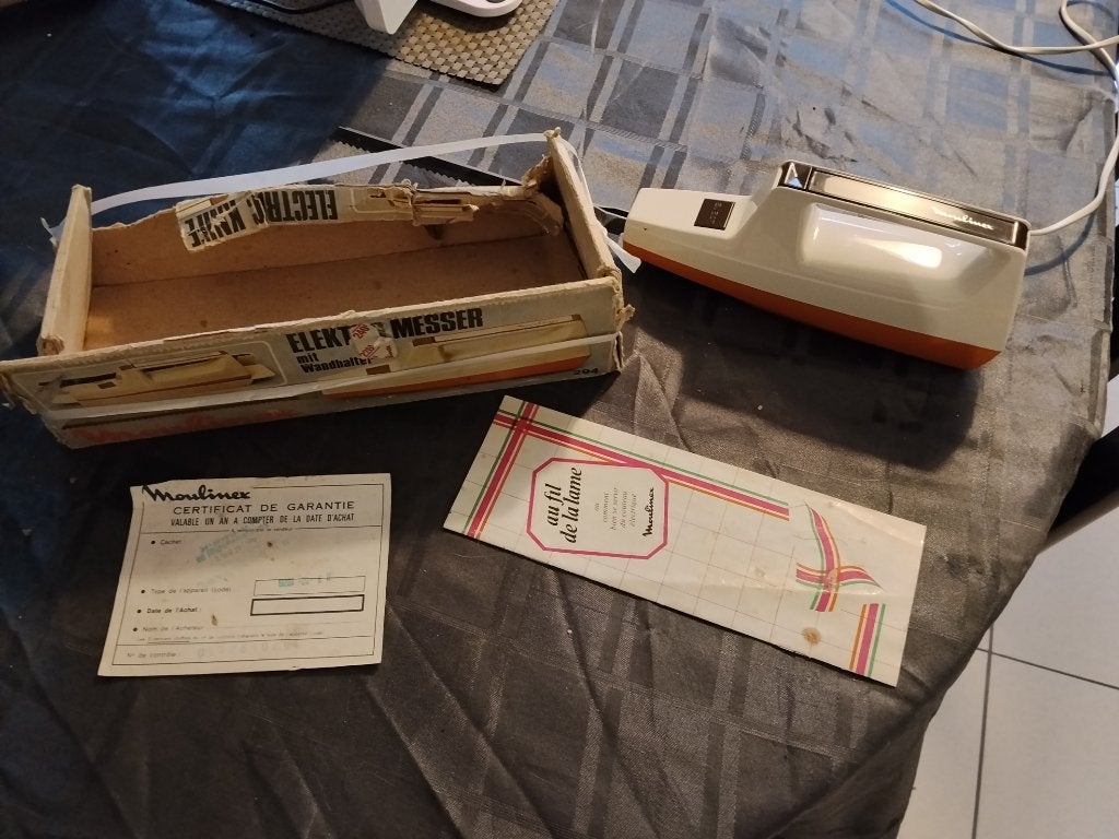 Feloranje elektrisch mes van Moulinex uit de jaren 70., Ophalen, Overige typen