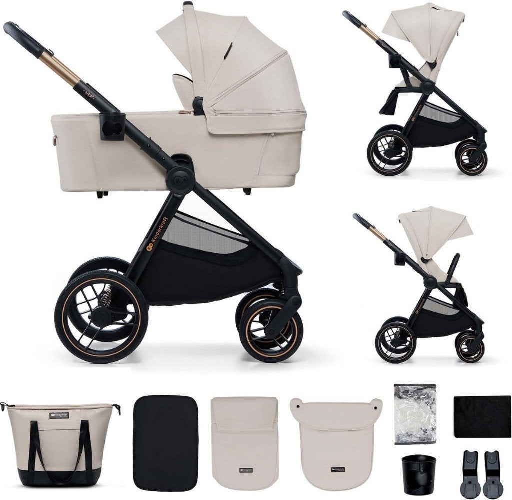 Kinderkraft NEA 2 Kinderwagen – 2-in-1 Tot 27 kg -Beige, Ophalen, Nieuw, Kinderwagen, Overige merken