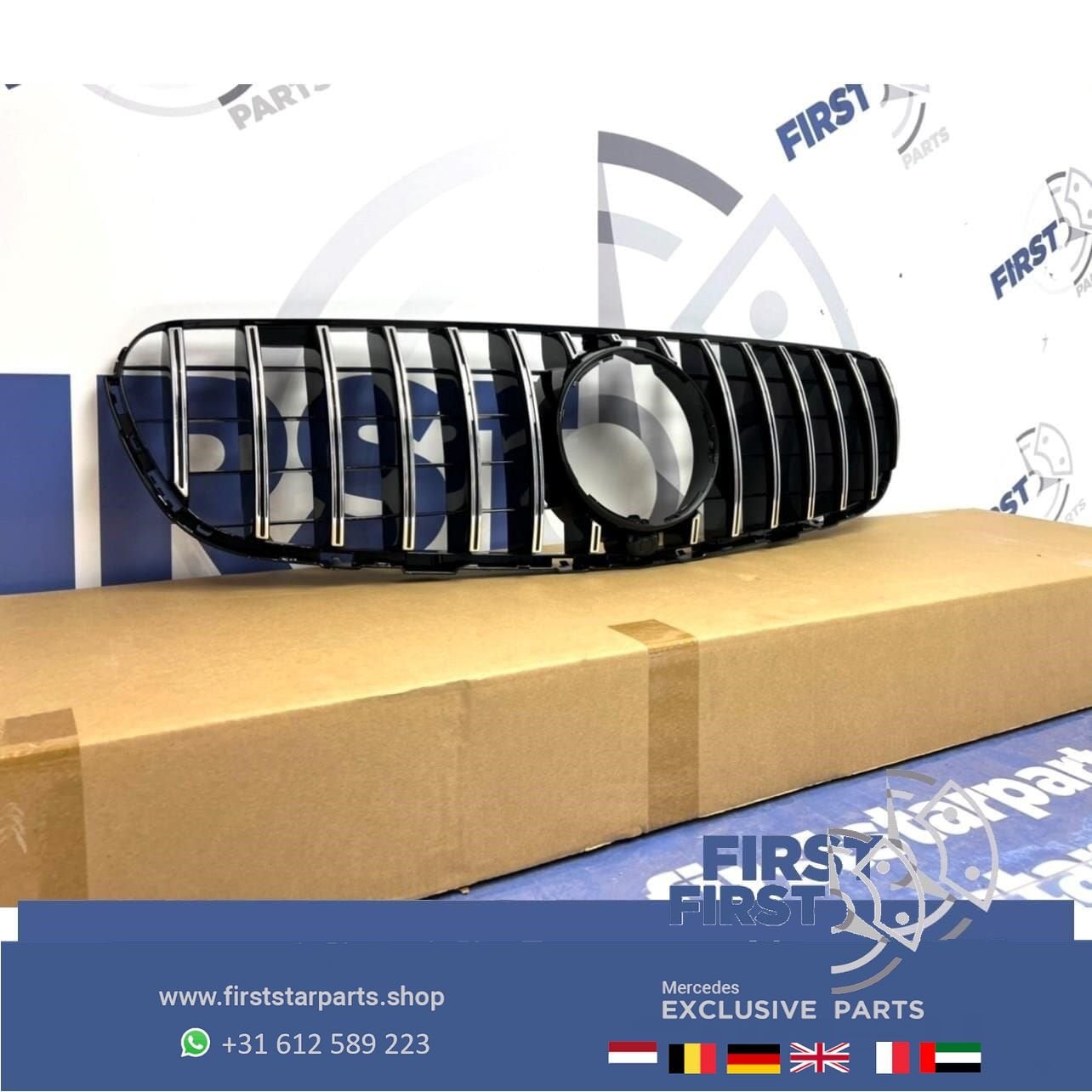 W253 X253 C253 PRE-FACELIFT GLC63 AMG GT GRIL voor Mercedes, Gebruikt, -, Ophalen of Verzenden, -