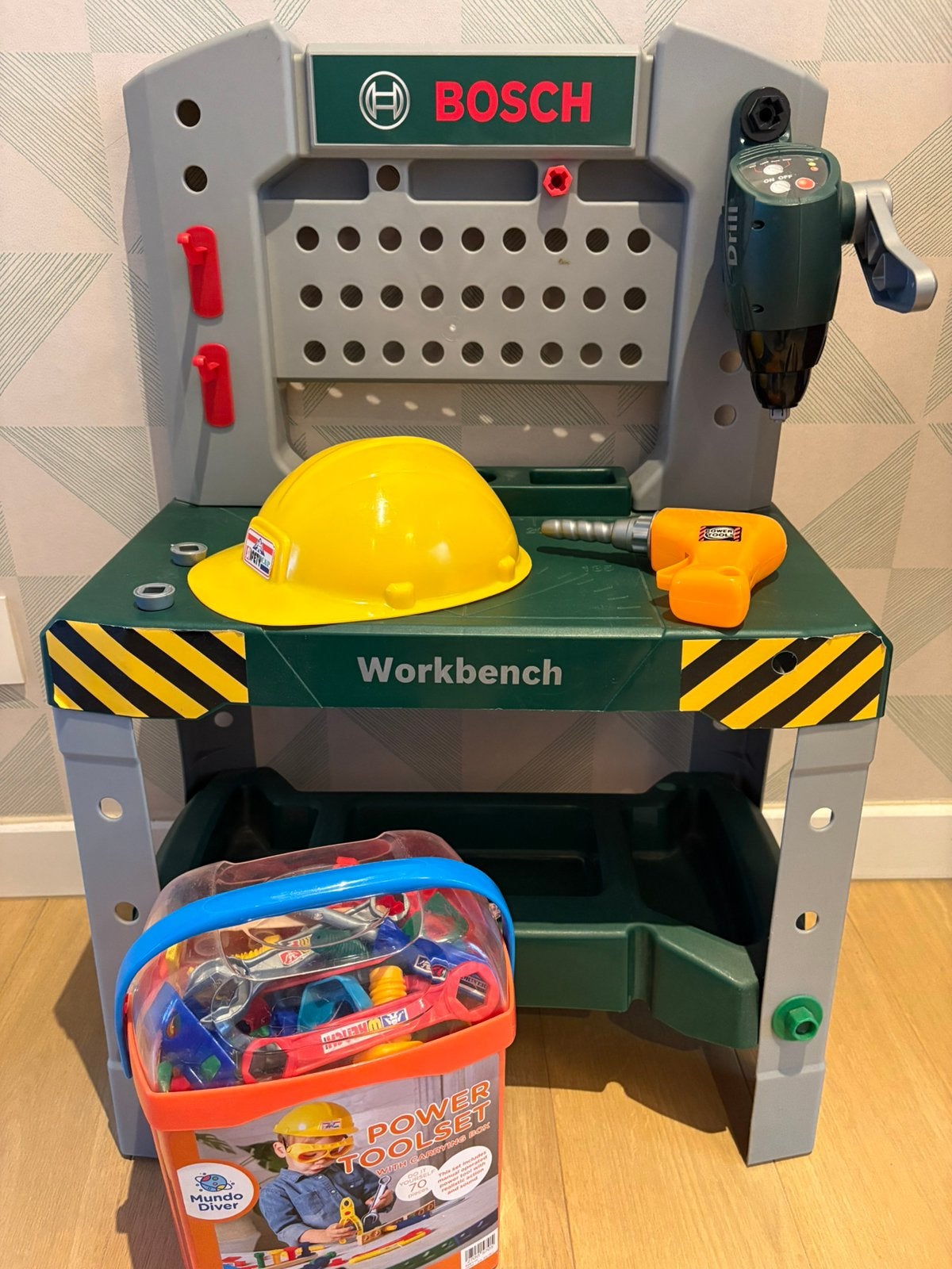 Bosch werkbank - met veel accessoires, Ophalen, Gebruikt