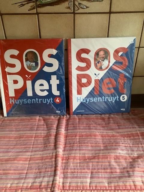 kook boeken SOS Piet 4/5 + lekker thuis in box 6 delen, Ophalen of Verzenden, Nieuw, Piet Huysentruyt