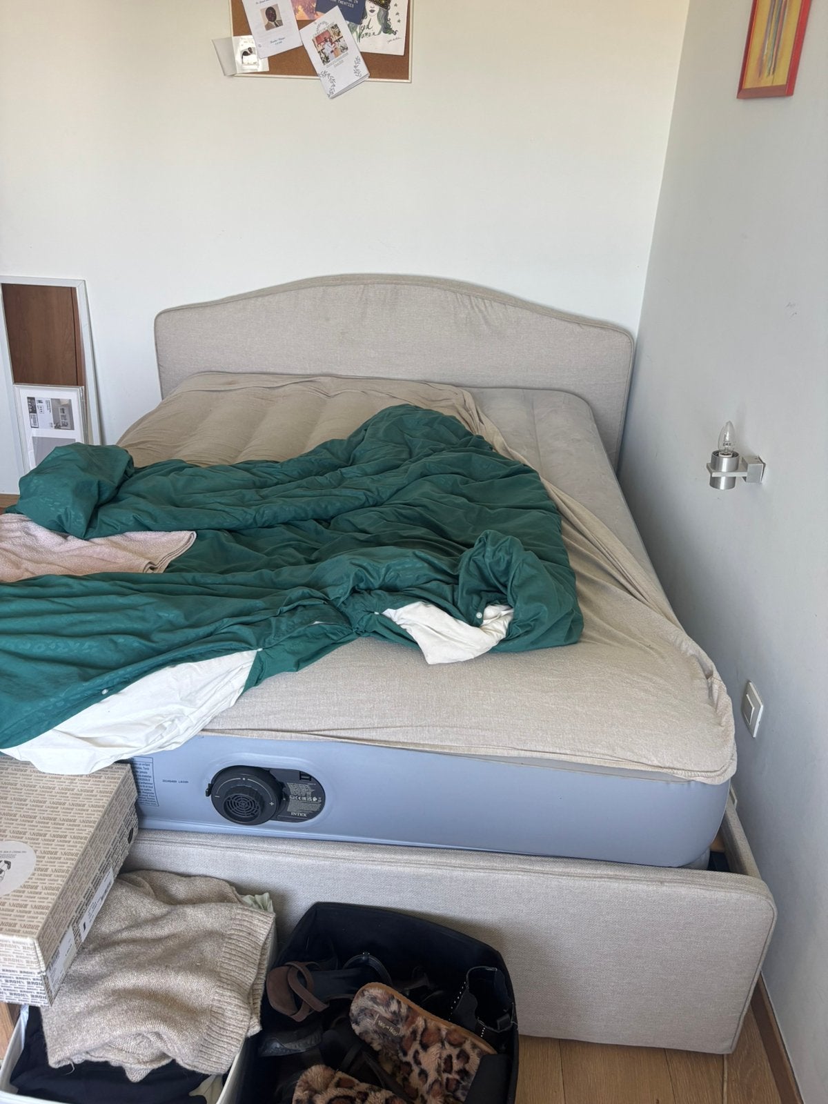 Tweepersoonsbed IKEA 1 jaar oud, Ophalen, Zo goed als nieuw