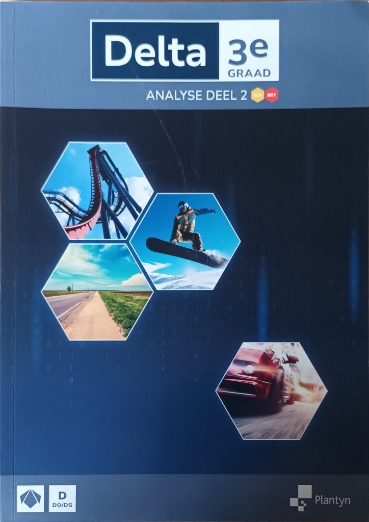 Wiskundeboek delta 3e graad analyse leerboek deel 2, ASO, Wiskunde A, Plantyn, Ophalen of Verzenden
