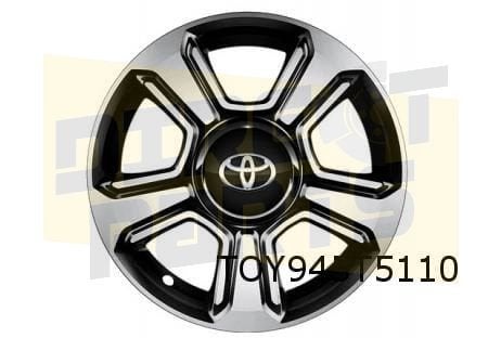 Toyota Aygo velg Aluminium 15'' 5-spaaks hoogglans zwart / g, Auto-onderdelen, 15 inch, -, Verzenden, -