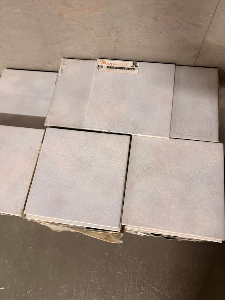 TE KOOP: Mosa Azzurro Faience Wandtegels – 20x20 cm (48 m²), Doe-het-zelf en Bouw, Tegels, Nieuw, Wandtegels, 20 tot 40 cm, 20 tot 40 cm