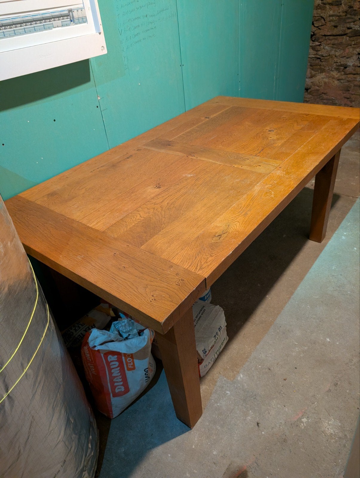 Table bois massif, Enlèvement