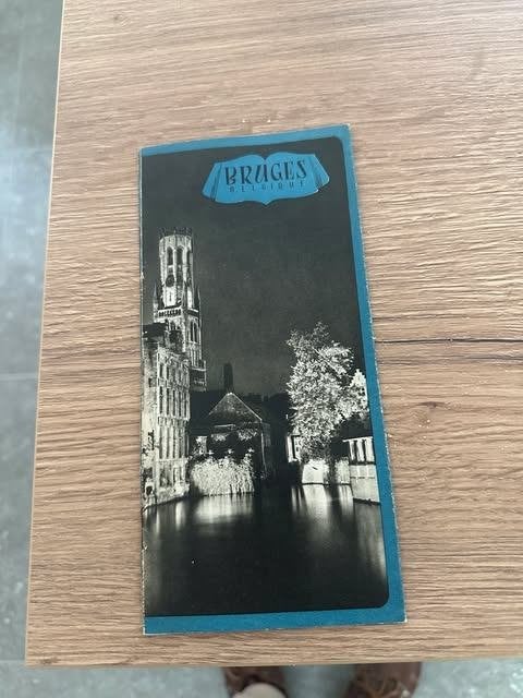 oude toeristische folder Bruges Belgique, Ophalen of Verzenden, Overige typen