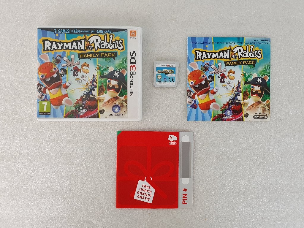 Nintendo 3DS: Rayman and Rabbids Family Pack, Ophalen of Verzenden, Gebruikt