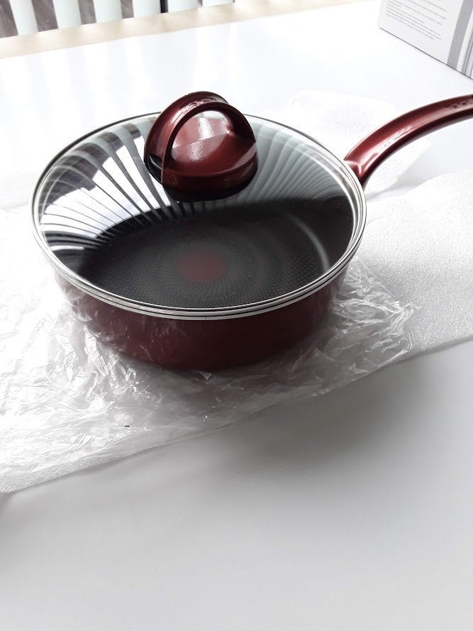Tefal braadpan met glazen deksel diameter 27cm nieuw verpakt, Tefal, Braadpan, Antiaanbaklaag, Ophalen of Verzenden