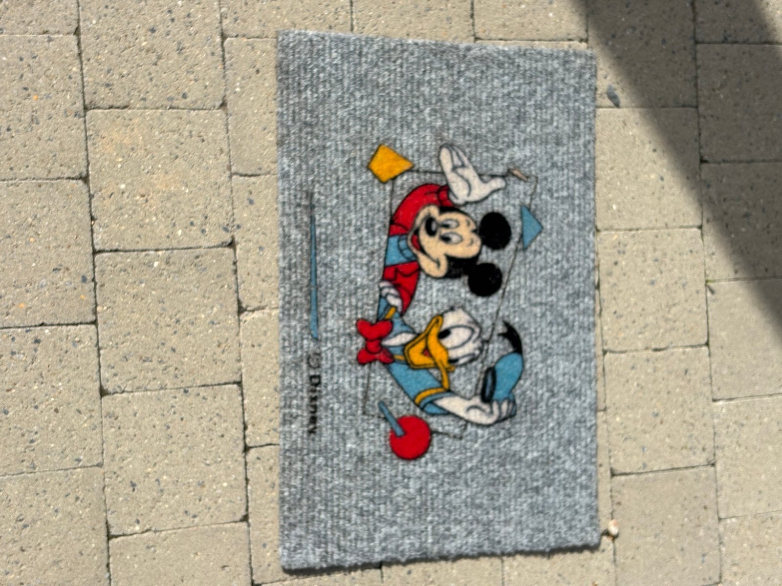 Deurmat. ( mickey en donald duck), Overige materialen, Gebruikt, Schoonloopmat, Verzenden
