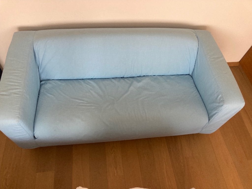 Tweepersoons zetel, Maison & Meubles, Moins de 75 cm, Enlèvement, Utilisé, Deux personnes