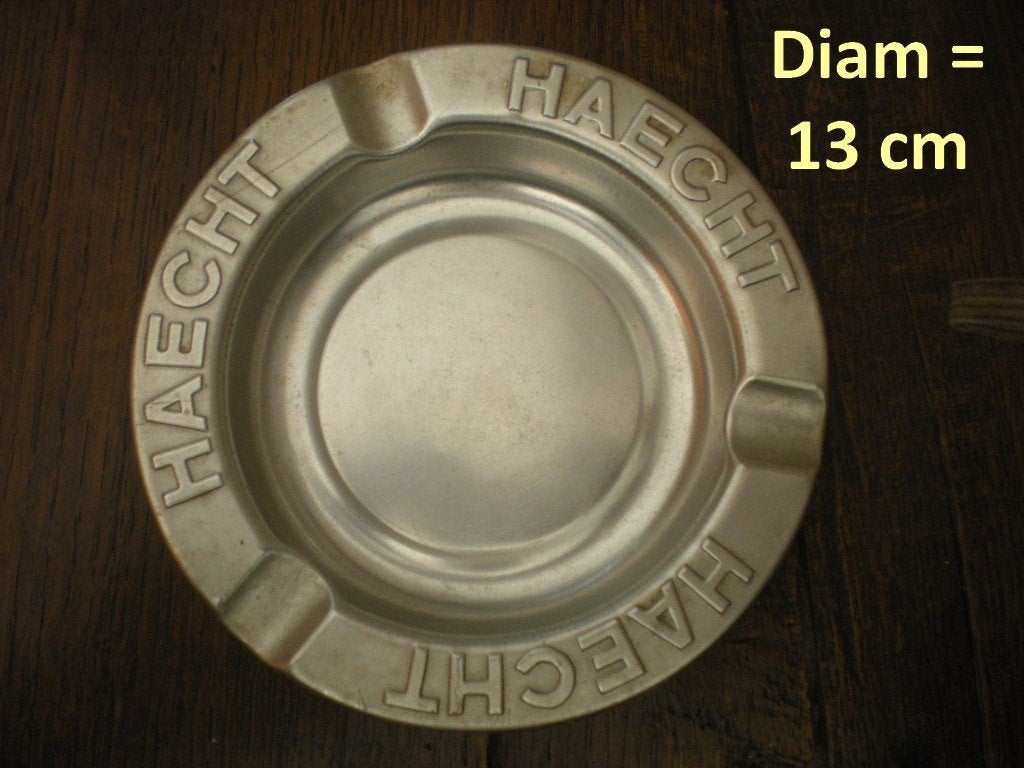 HAECHT  Cendrier Nr 1  en métal blanc, Enlèvement ou Envoi, Comme neuf, Autres types
