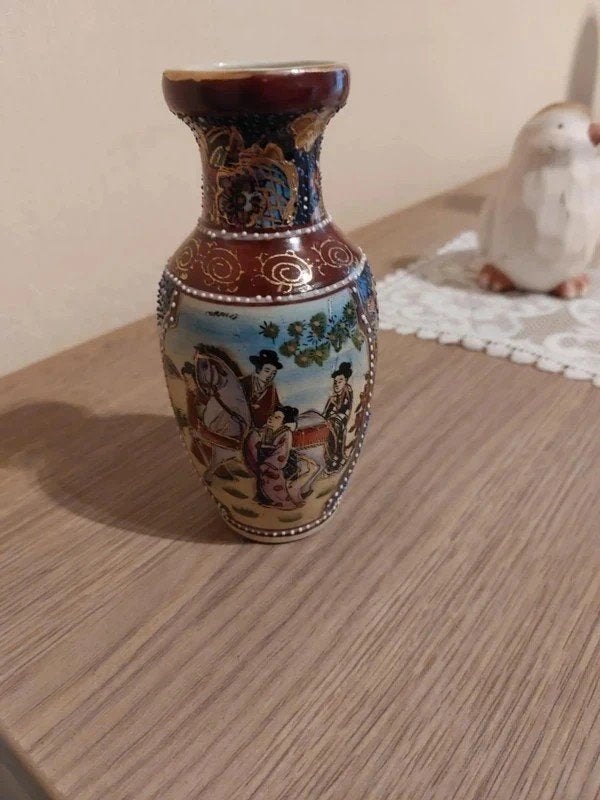 chinees vaasje in Satsuma-stijl, Ophalen of Verzenden