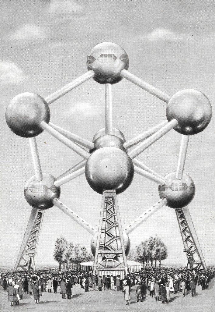 CPA carte postale ancienne 1958 ?  ATOMIUM, Collections, Cartes postales | Belgique, Non affranchie, Bruxelles (Capitale), 1940 à 1960