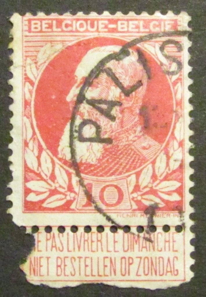 10 centimes estampillé par Léopold II à partir de 1905, Enlèvement ou Envoi, Affranchi, Timbre-poste, Maison royale