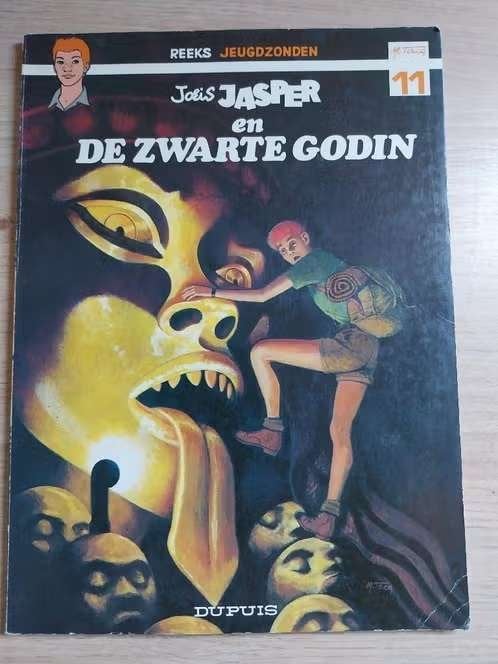 strip Joris Jasper 2  en de zwarte godin, Boeken, Gelezen, Eén stripboek, Mitacq, Ophalen of Verzenden