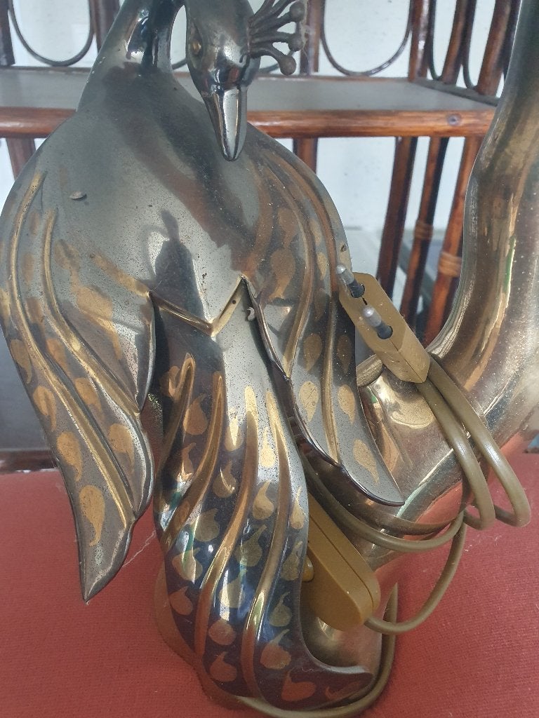 Lamp voet in brons of messing, zwaar, Ophalen
