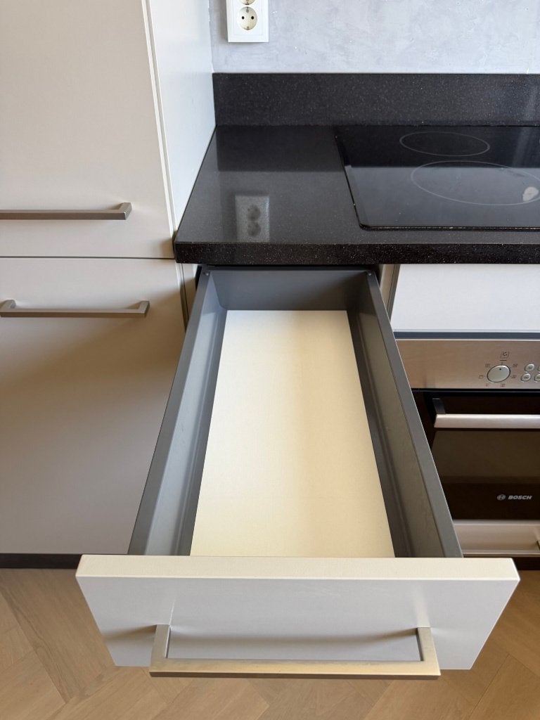 ✨ CUISINE D'ANGLE MODERNE AVEC APPAREILS ÉLECTROMÉNAGERS ✨, Gris, Enlèvement ou Envoi, Granit ou Pierre, Comme neuf