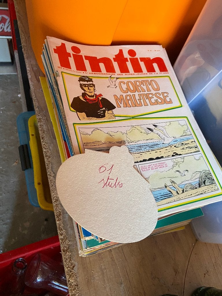 oude boekjes tin tin lot van 61 stuks, Meerdere stripboeken, Ophalen of Verzenden, Zo goed als nieuw