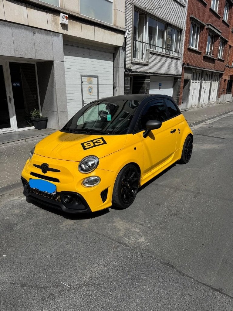 Abarth 595 1.4 Turbo 145 ch Automatique 2018, Auto's, 4 zetels, Stof, 4 cilinders, Geel