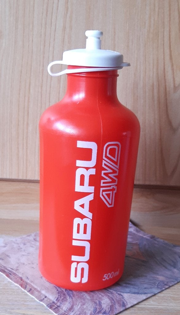 Wielrennen Cyclisme bidon drinkbus TEAM SUBARU, Ophalen of Verzenden