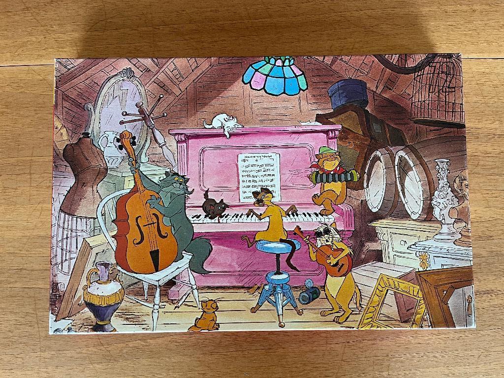 Puzzel De Aristokatten 72 stuks, Ophalen of Verzenden, Meer dan 50 stukjes, Gebruikt, 4 tot 6 jaar