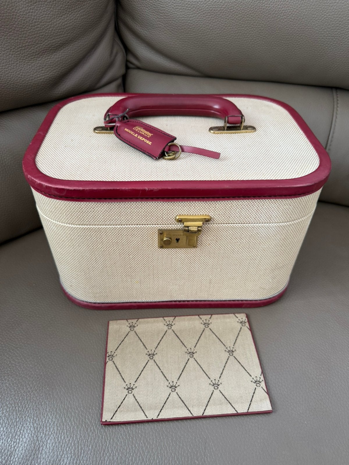 Delvaux vanity case travel bag année 1960, Ophalen of Verzenden, Zo goed als nieuw