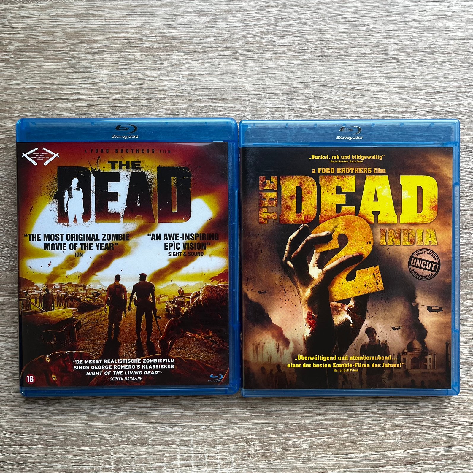 The Dead + The Dead 2: India Uncut Blu-ray, Ophalen of Verzenden, Zo goed als nieuw, Horror