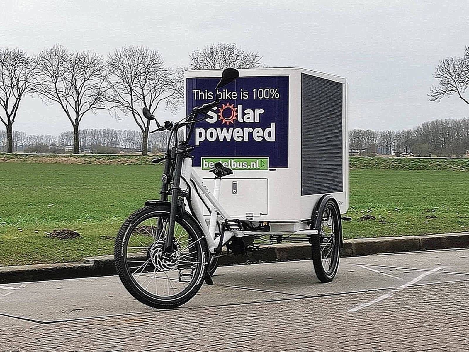 SUNRIDER - SOLAR POWERED Cargobike Elektrische Vrachtfiets, Fietsen en Brommers, Fietsen | Bakfietsen, Nieuw, Overige merken, Goederen