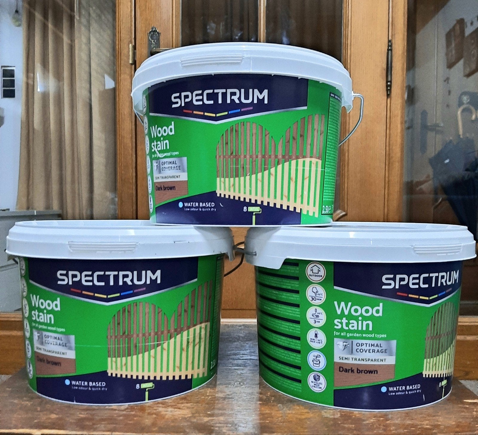 Spectrum lasure brun foncé pour bois, Bricolage & Construction, Peinture, Vernis & Laque, 5 à 10 litres, Enlèvement, Brun, Lasure