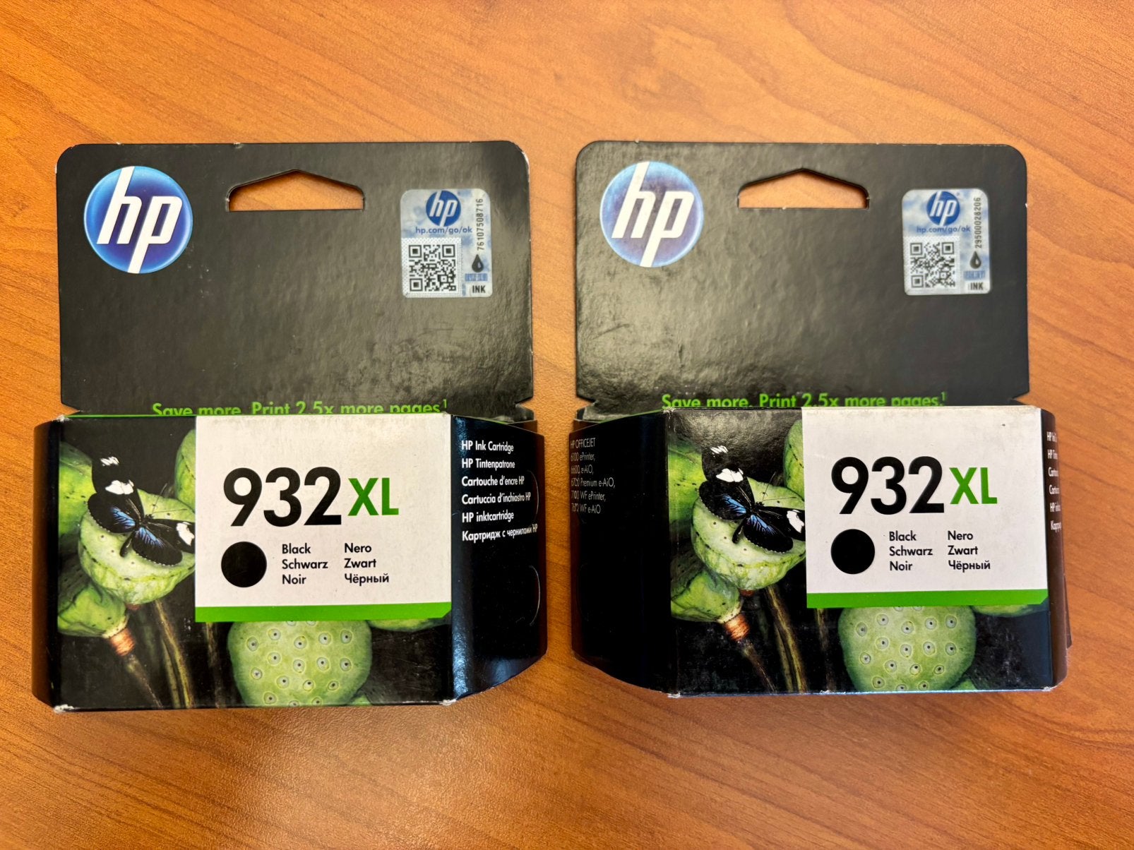 HP 932XL Originele high-capacity zwarte inktcartridges, Computers en Software, Printerbenodigdheden, Nieuw, Cartridge, Ophalen of Verzenden