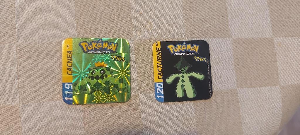 aimants jouets pokemon panini sticks Cacnea Cacturne, Enlèvement ou Envoi, Neuf