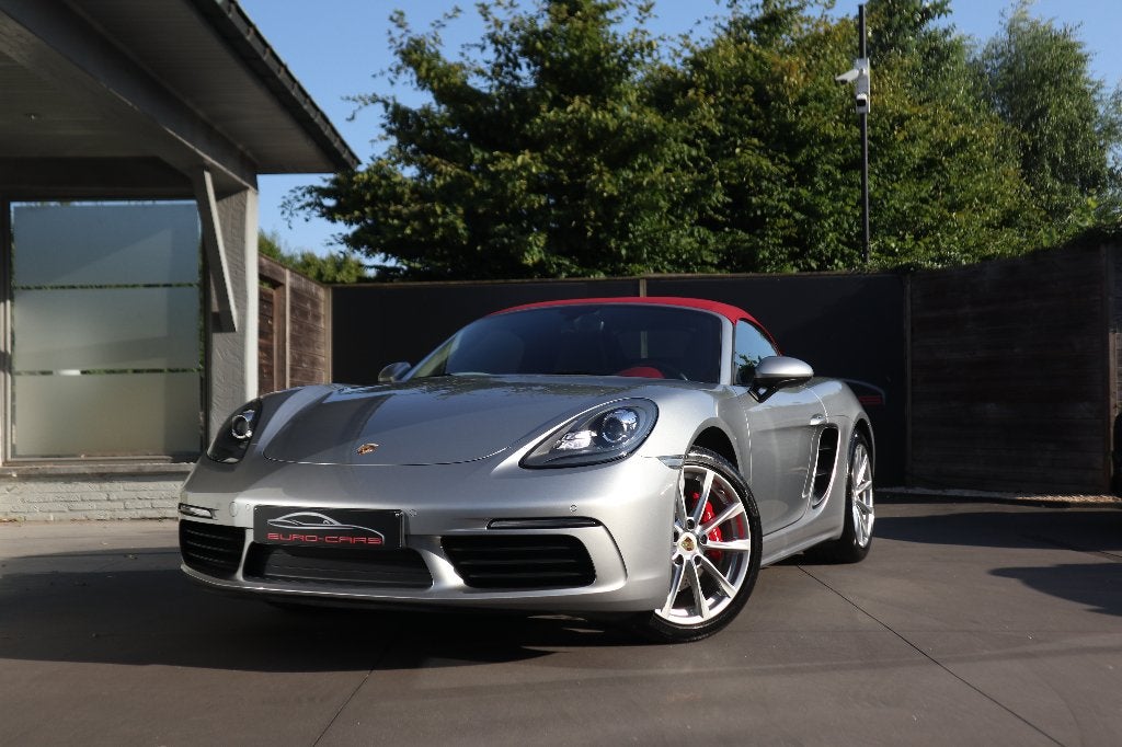 boxster 718/ pdk / leder / pdc /Slechts 10.765 km ! car-pass, Auto's, Porsche, Automaat, 4 cilinders, Cabriolet, Leder
