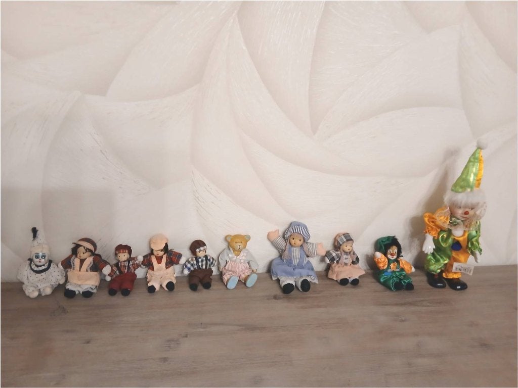 Pakket van 10 kleine popjes, Ophalen of Verzenden, Gebruikt