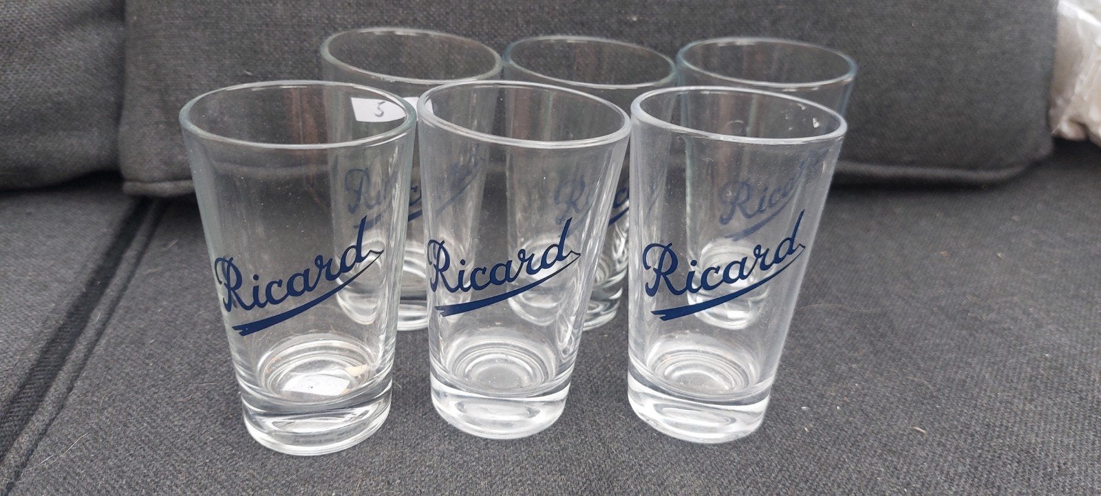 6 verres ricard lisse, Collections, Marques & Objets publicitaires, Enlèvement ou Envoi