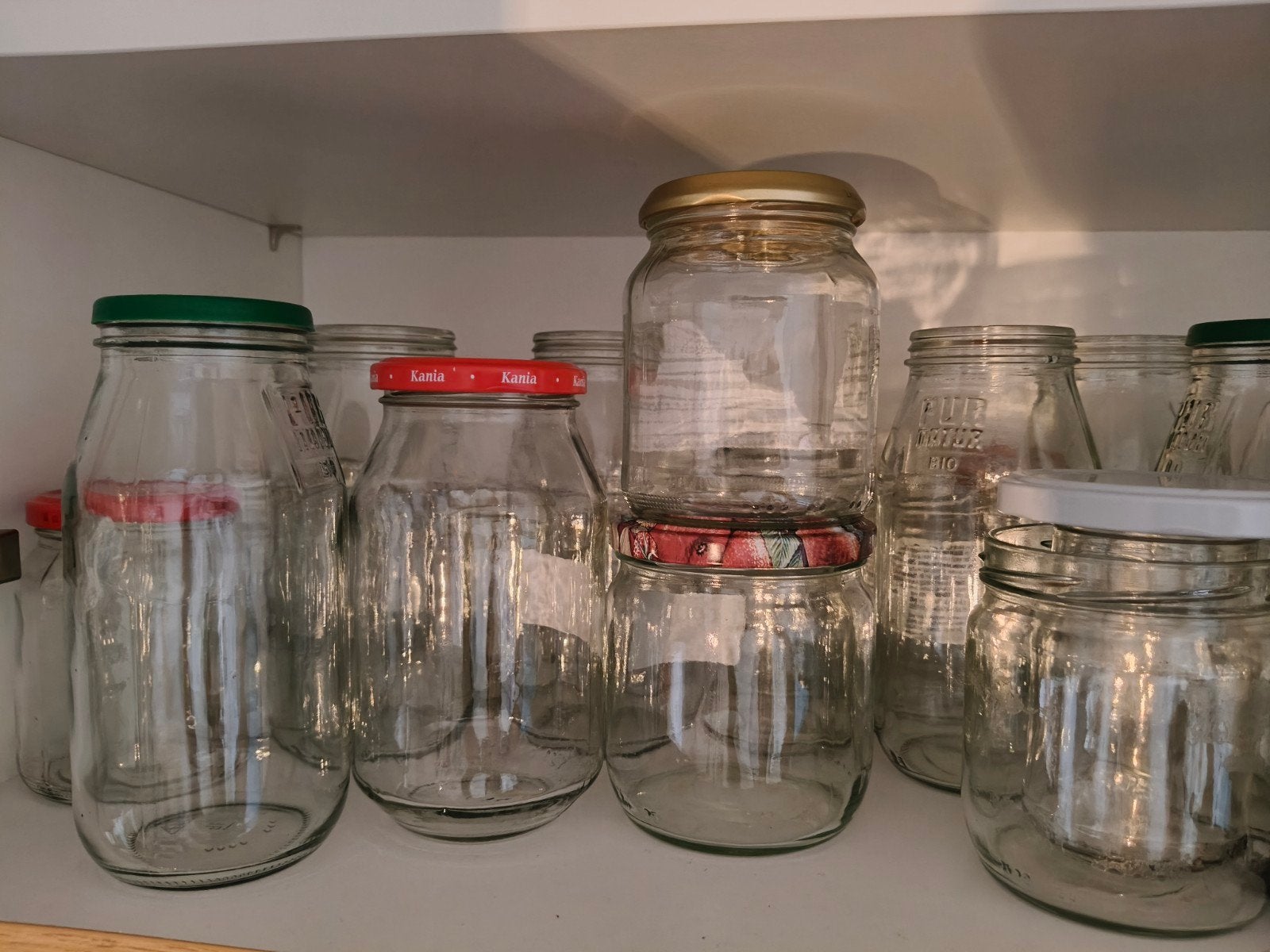Bocaux en verre à donner, Enlèvement, Comme neuf, Autres types