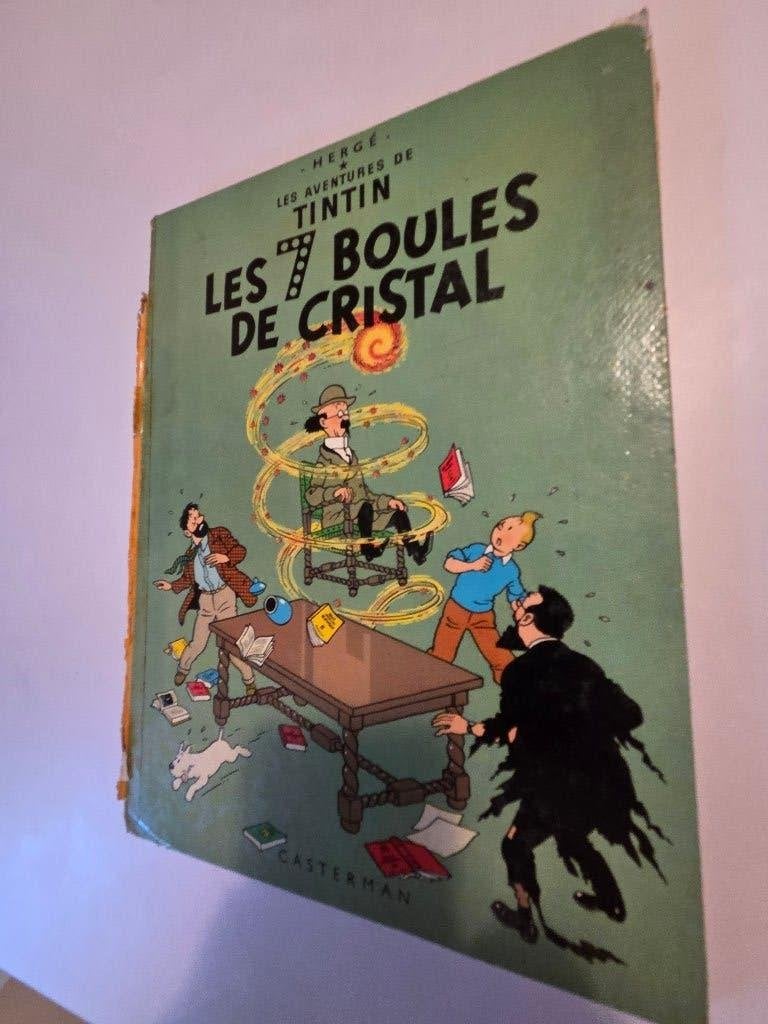 Ancien album de Tintin : « Les 7 boules de cristal », Livres, Enlèvement ou Envoi, Une BD, Utilisé, Hergé