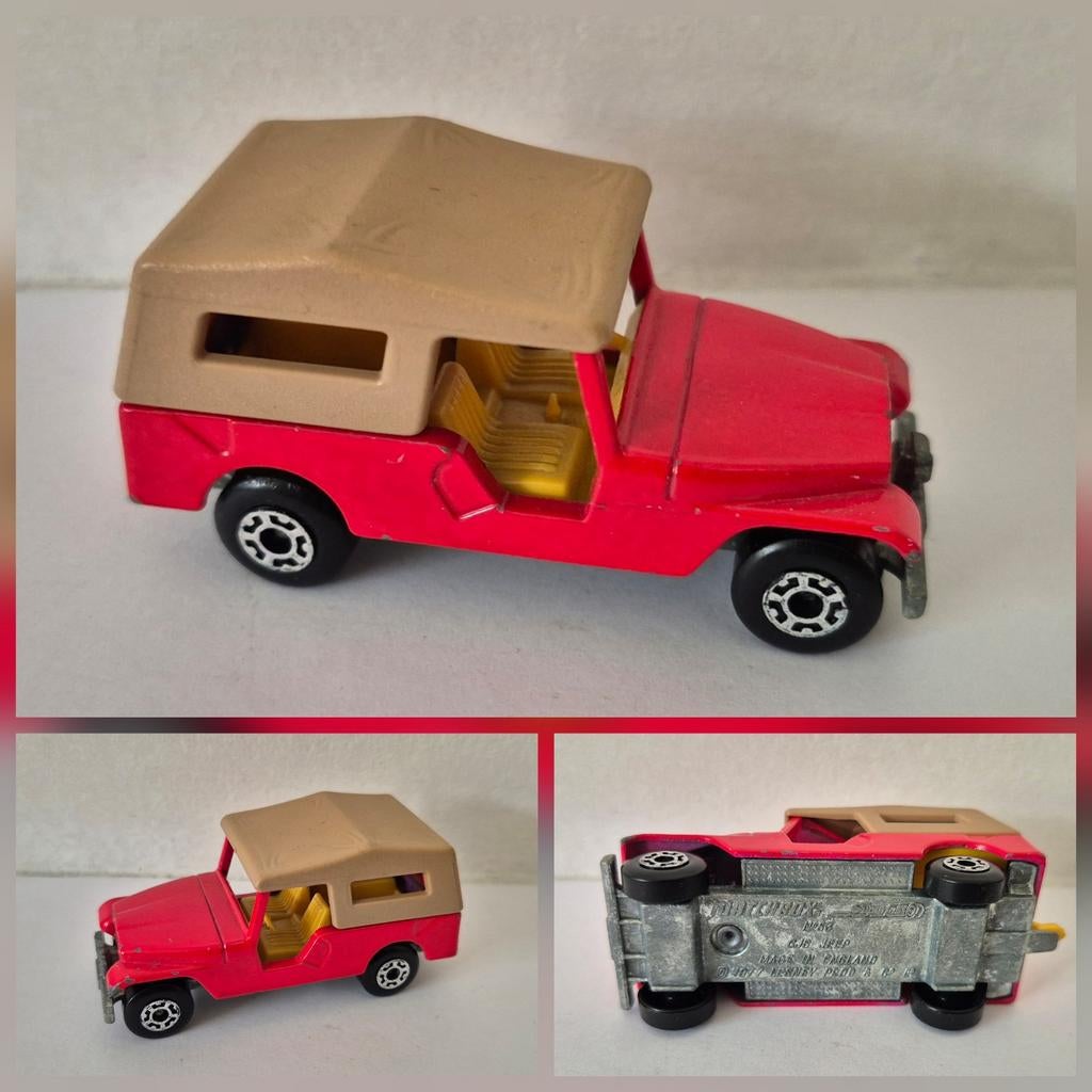 Matchbox 53-C 1977 Jeep CJ-6 (red), Enlèvement ou Envoi, Utilisé, Voiture