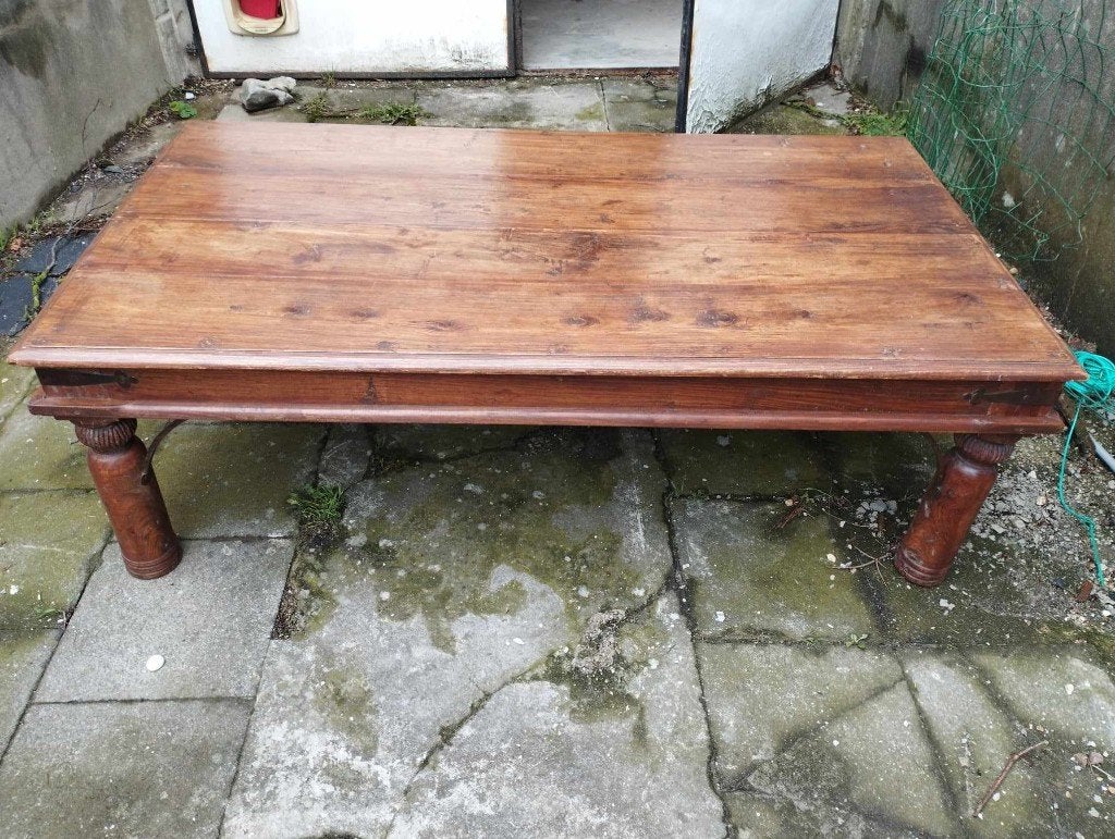 Table de salon, Maison & Meubles, Teck, 100 à 150 cm, Indonésien, Comme neuf
