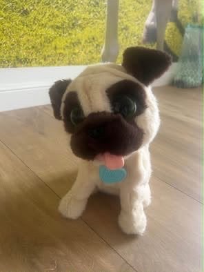 Interactieve FurReal spelende pluche hond die blaft en danst, Overige merken, Overige karakters, Zo goed als nieuw, Middelgroot (20 tot 80 cm)