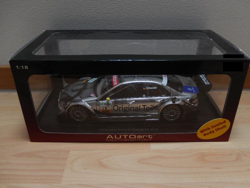 Mercedes C V8 DTM 1/18 Autoart, Ophalen of Verzenden, Nieuw, Auto, Autoart