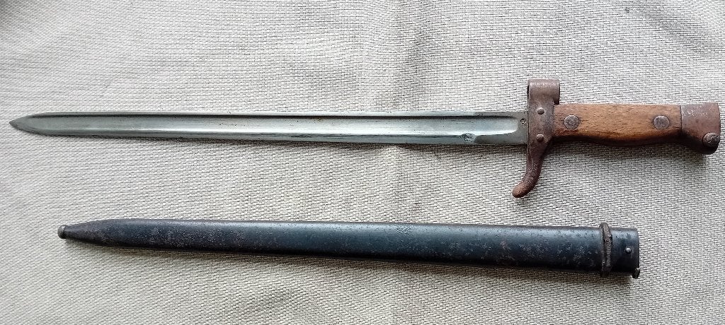 Bajonet Berthier nummergelijk, Verzamelen, Ophalen of Verzenden, Landmacht, Mes of Dolk