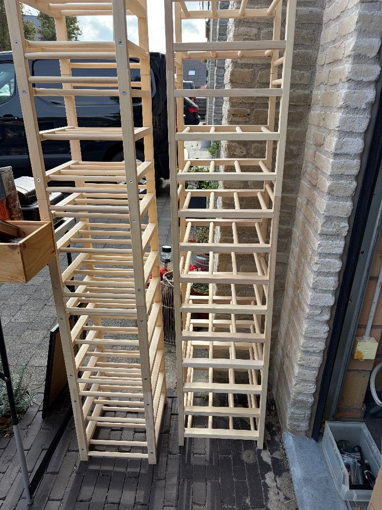 Ikea wijnrekken, Huis en Inrichting, Ophalen, Gebruikt, 75 – 100, 25 flessen of meer