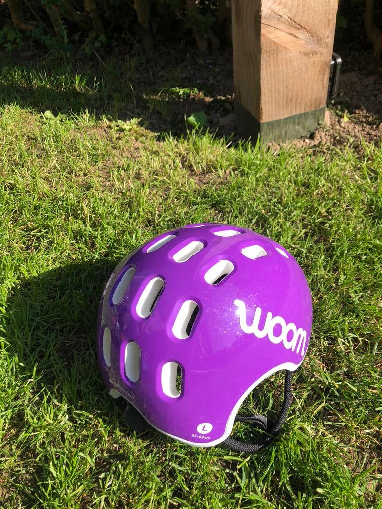 Casque Woom violet L, Vélos & Vélomoteurs, Enlèvement, L
