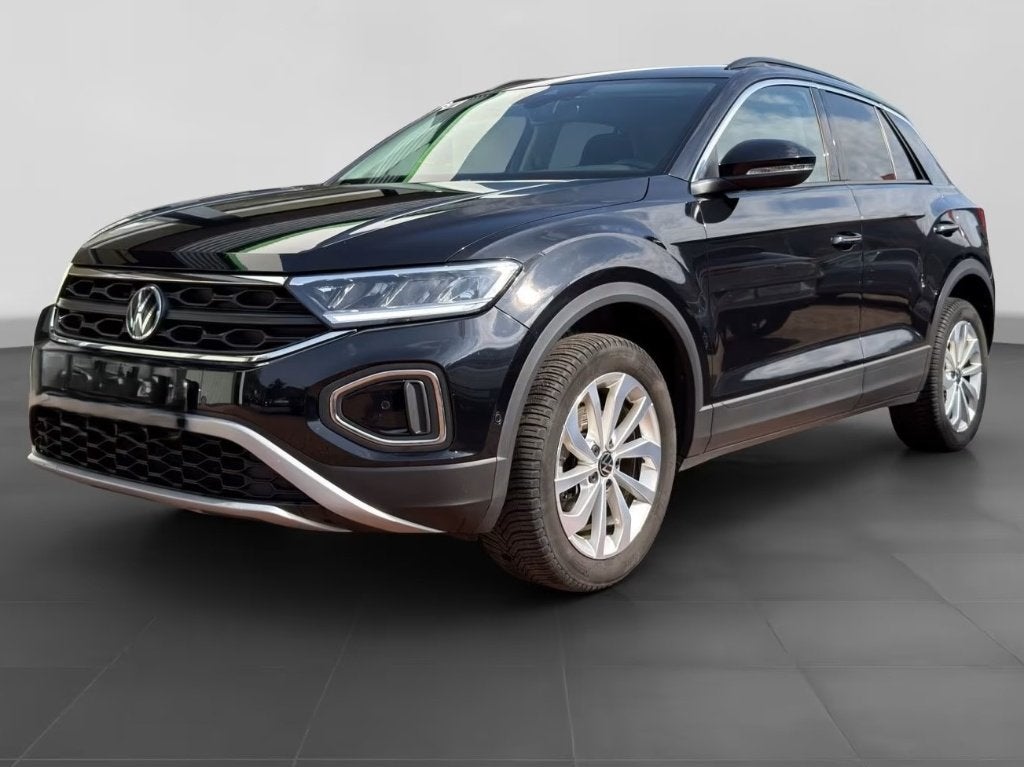 VW T-ROC - VEEL OPTIES+NIEUWE STAAT+GARANTIE+GEKEURD, Auto's, Voorwielaandrijving, Lichtsensor, Stof, Zwart