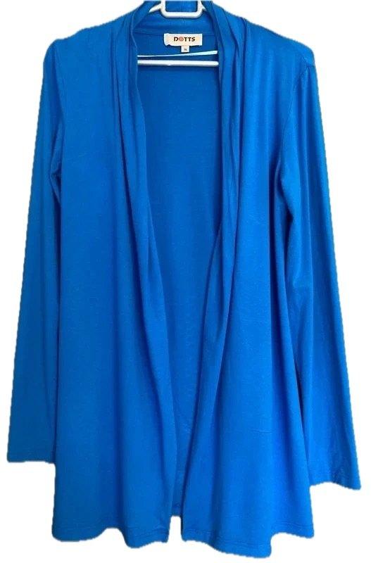 "Dotts" felblauwe lange gilet - small/36 -als nieuw, Kleding | Dames, Blauw, Dotts, Ophalen of Verzenden, Zo goed als nieuw