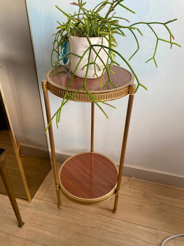 vintage bijzettafel, Maison & Meubles, Rond, Moins de 55 cm, 45 à 60 cm, Enlèvement