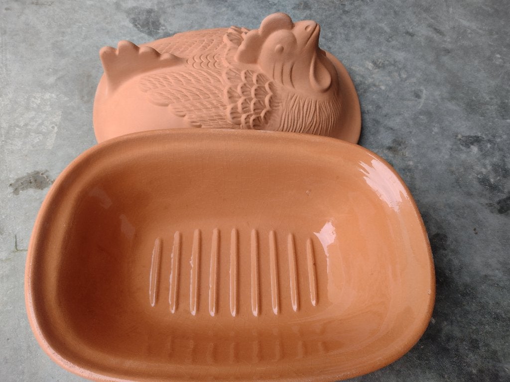 Cocotte en terre cuite, Maison & Meubles, Cuisine | Casseroles & Poêles, Enlèvement, Cocotte