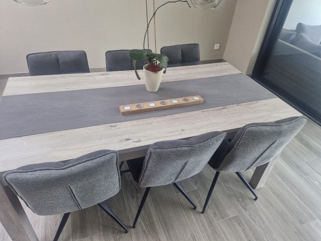 Eettafel natuur eikkleur / zonder stoelen, Huis en Inrichting, Tafels | Eettafels, Ophalen, Gebruikt, 50 tot 100 cm, Vijf personen of meer