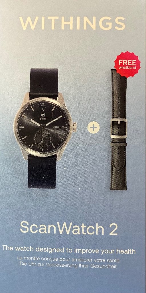 Scanwatch WITHINGS, Bijoux, Sacs & Beauté, Withings, Comme neuf, Enlèvement, Argent